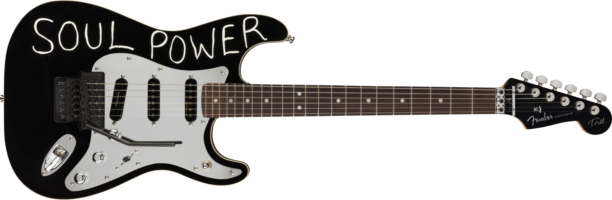 Fender Tom Morello Strat Mex Signature Hss Fr Rw - Black - Guitarra eléctrica con forma de str. - Variation 5