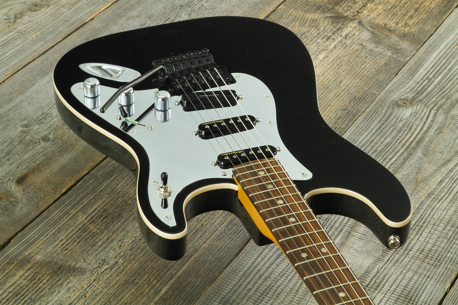 Fender Tom Morello Strat Mex Signature Hss Fr Rw #mx22308 - Black - Guitarra eléctrica con forma de str. - Variation 2