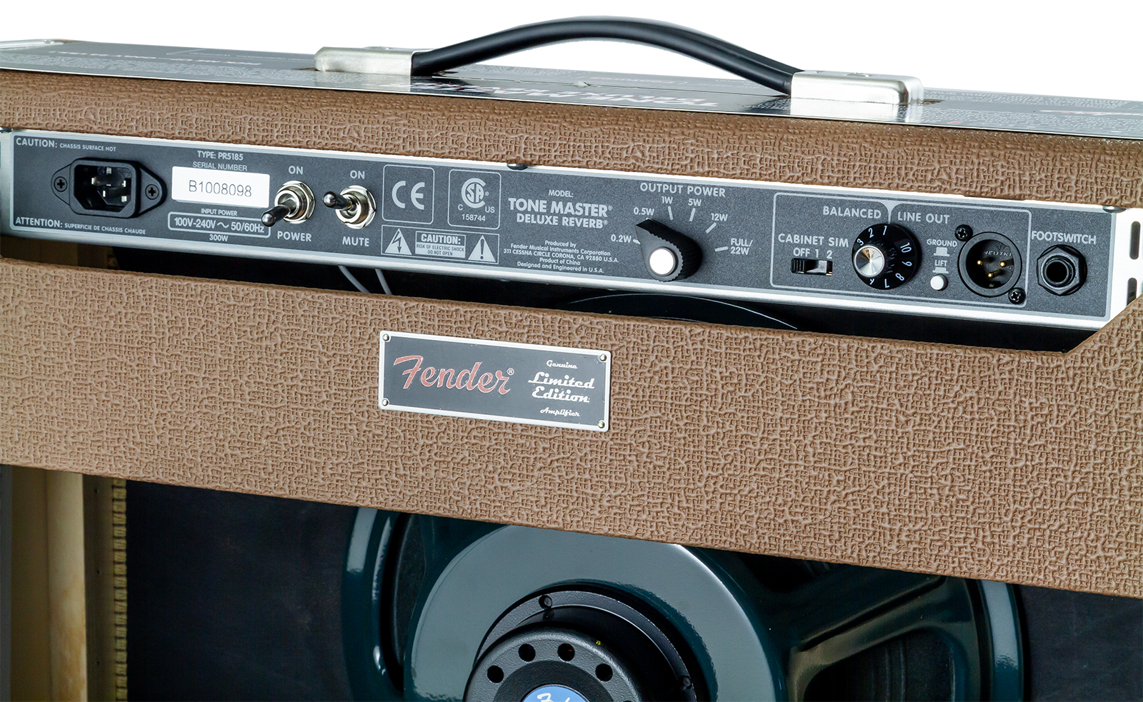 Fender Tone Master Deluxe Reverb Ltd 100w 1x12 Cocoa - Combo amplificador para guitarra eléctrica - Variation 2