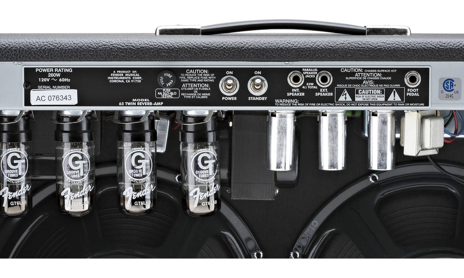 Fender '65 Twin Reverb - Black - Combo amplificador para guitarra eléctrica - Variation 4