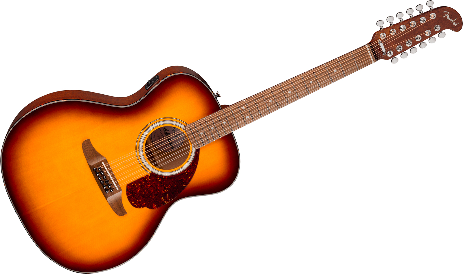 Fender Villager Deluxe E California Orchestra Om 12c Shsc Epicea Acajou Noy - Honey Sunburst - Guitarra folk - Variation 1