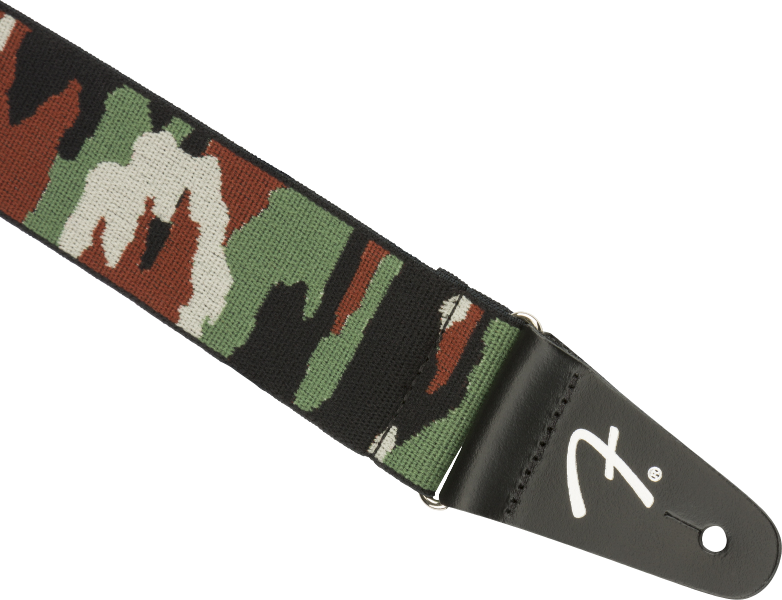 Fender Weighless 2 Inches Camo Guitar Strap Green - Correa - Variation 1