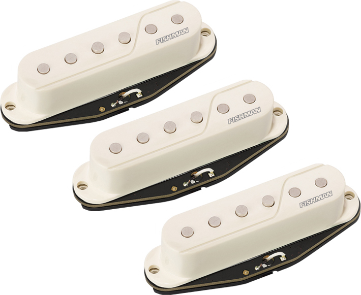 Fishman Fluence Strat Set White - Pastilla guitarra eléctrica - Main picture