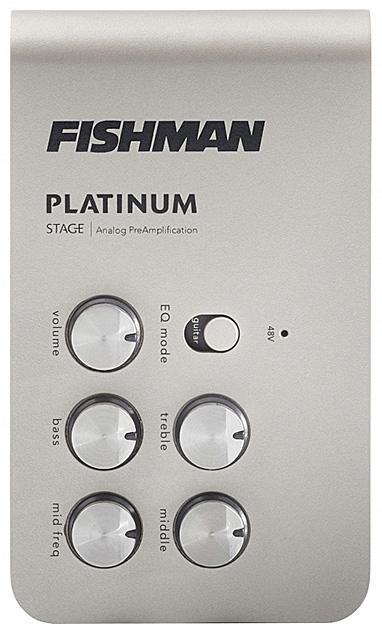 Preamplificador acústico Fishman                        Platinum Stage EQ/DI Analog Preamp