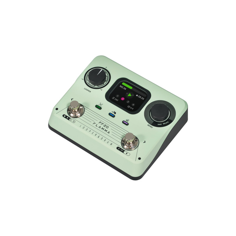 Flamma Ff20 Looper & Drum Machine Green - Pedal looper - Variation 2