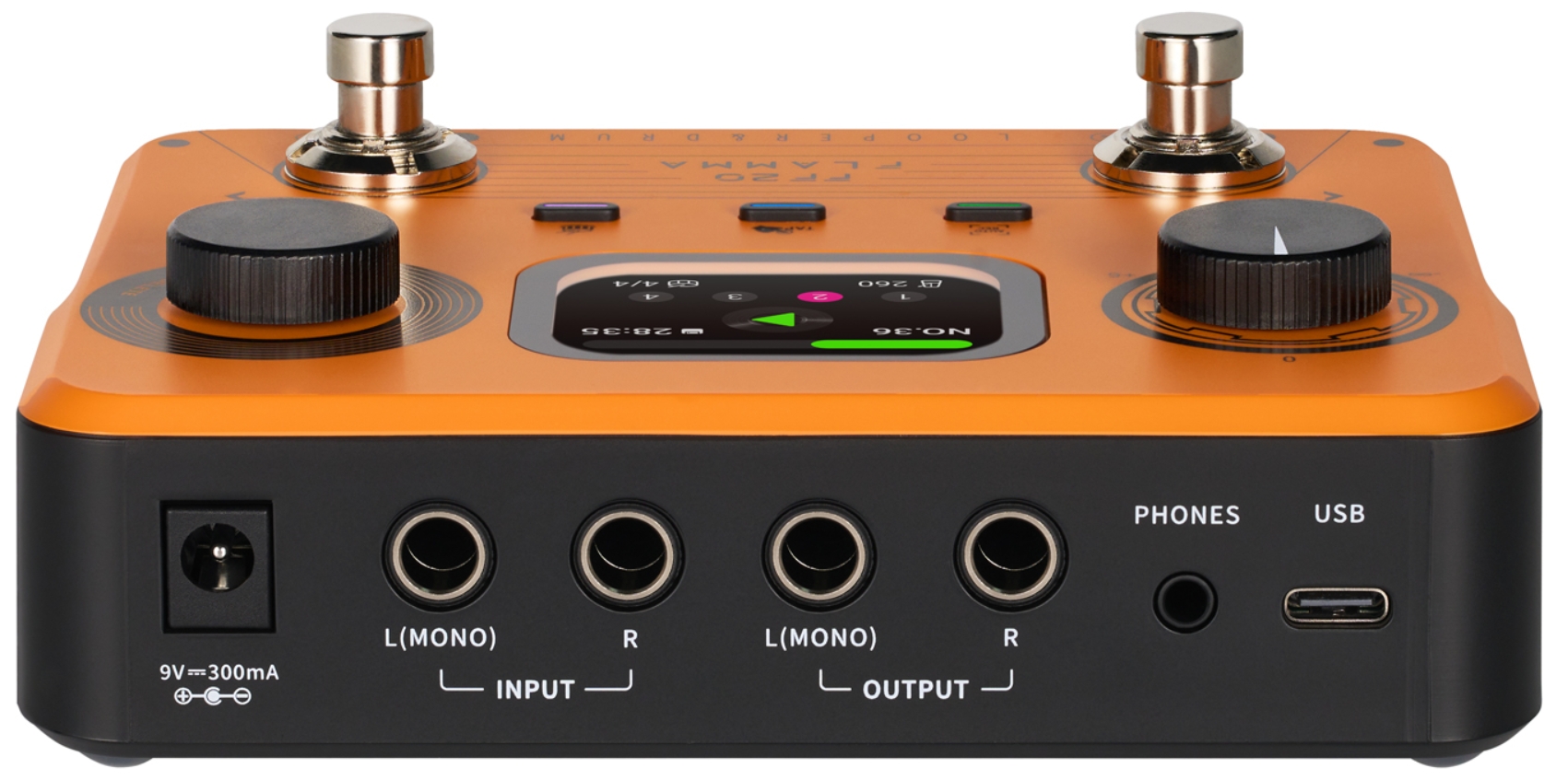 Flamma Ff20 Looper & Drum Machine Orange - Pedal looper - Variation 3