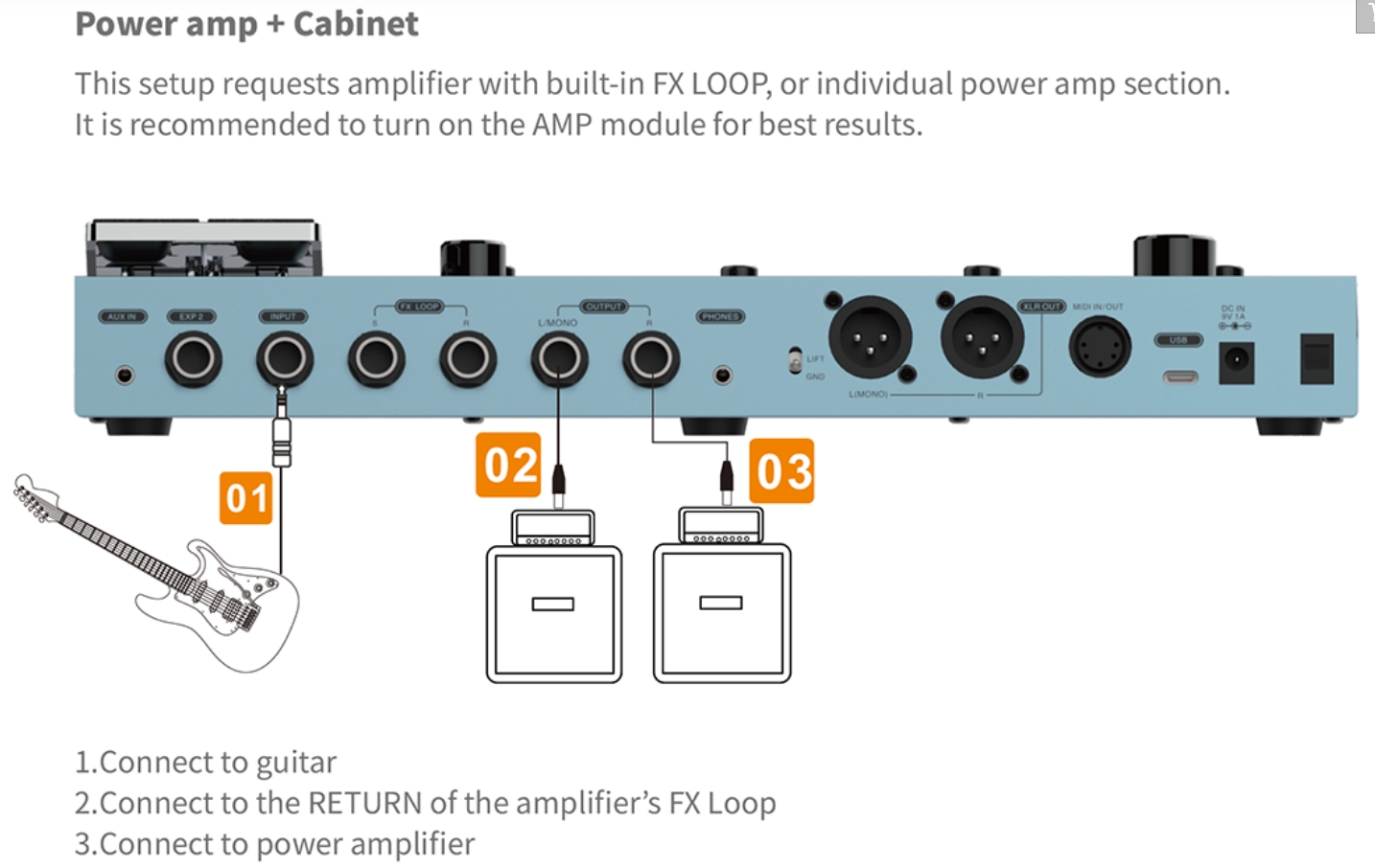 Flamma Fx200 Guitar Multi Effects Galaxy Blue - Pedalera multiefectos para guitarra eléctrica - Variation 8