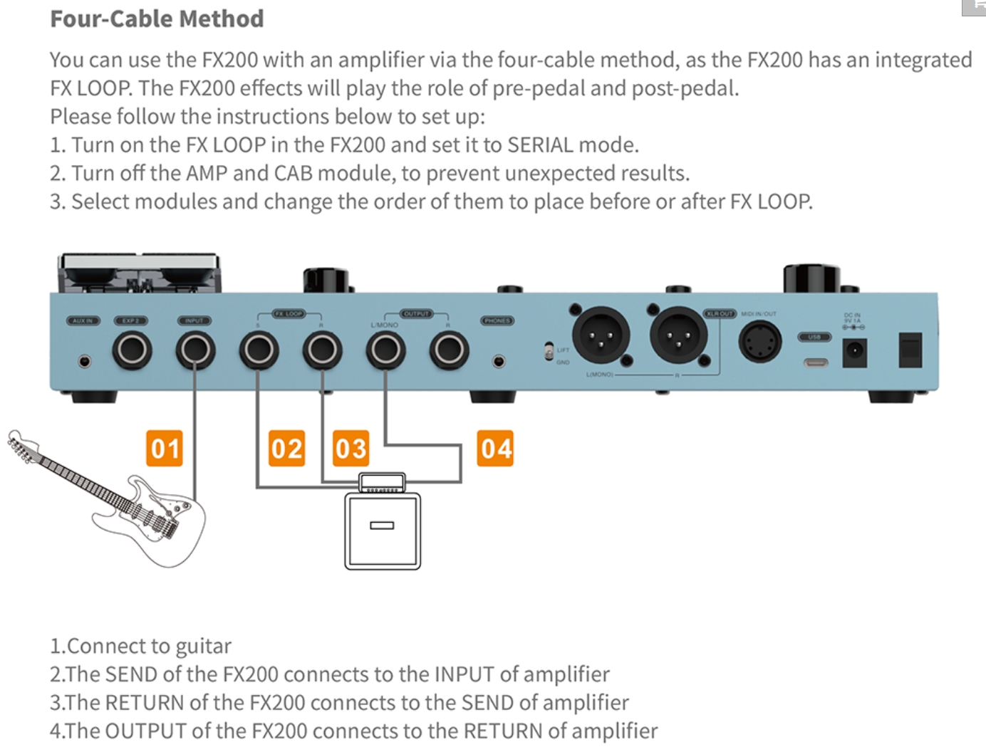 Flamma Fx200 Guitar Multi Effects Pink - Pedalera multiefectos para guitarra eléctrica - Variation 4