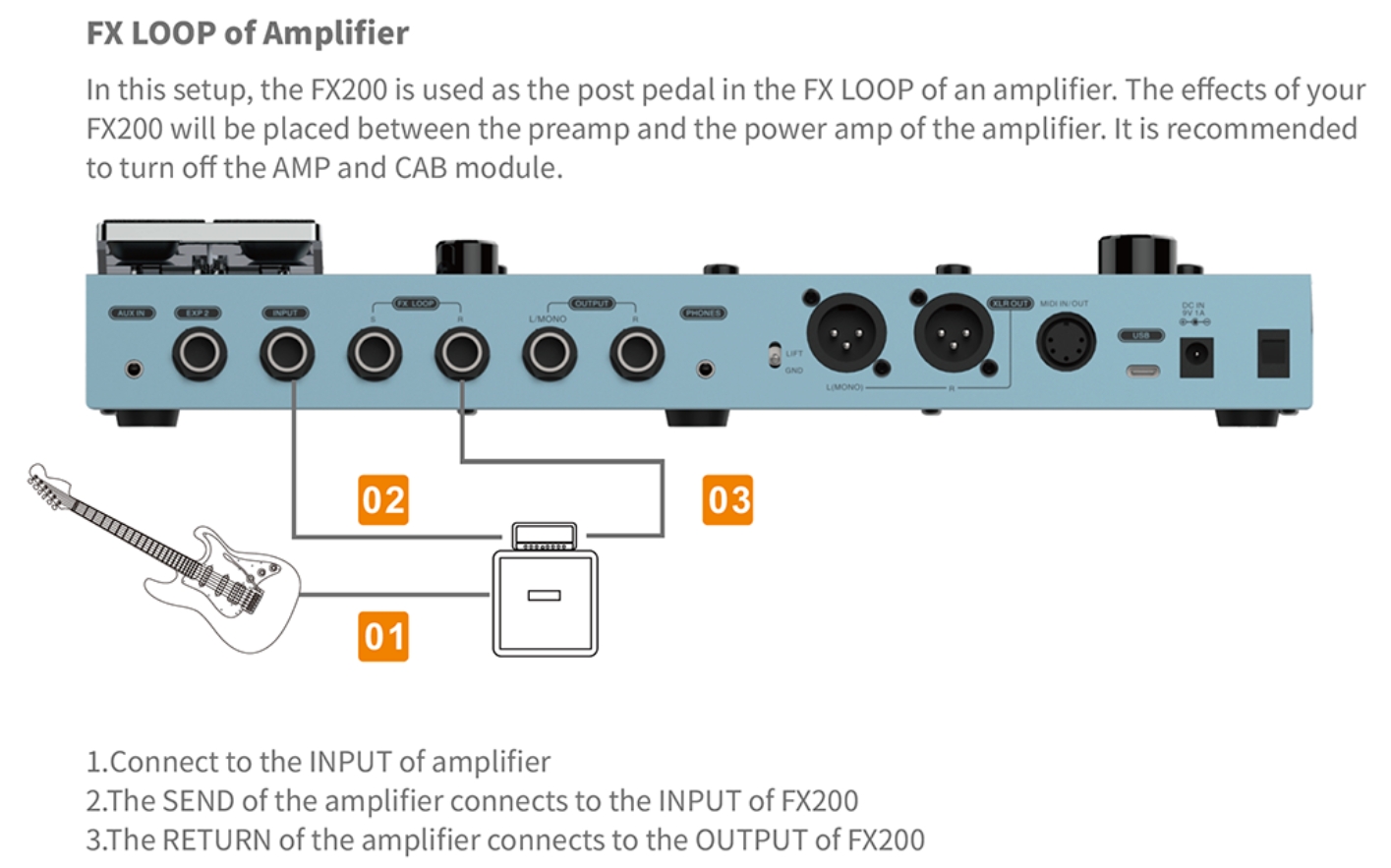 Flamma Fx200b (rechargeable Battery) Guitar Multi Effects Nebula Green - Pedalera multiefectos para guitarra eléctrica - Variation 5