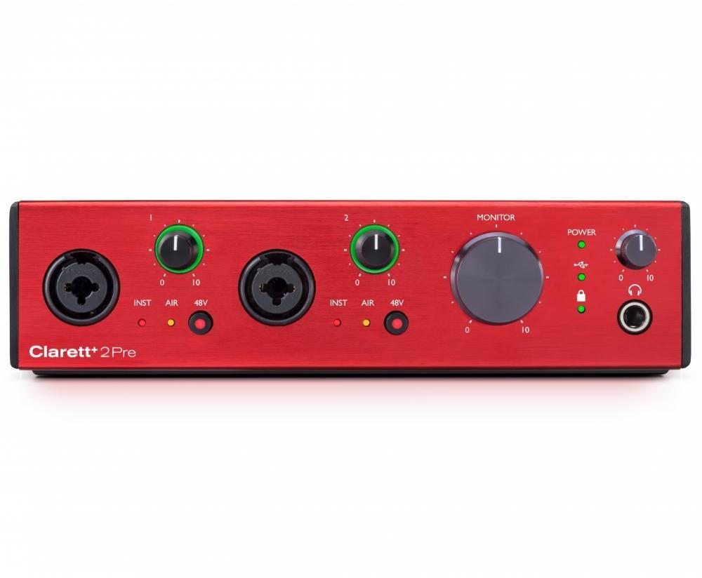 Interface de audio usb Focusrite Clarett + 2 Pre