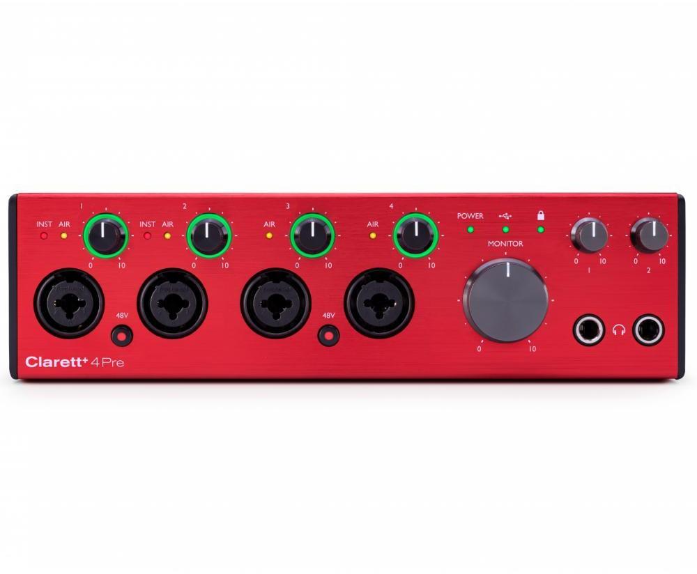 Interface de audio usb Focusrite Clarett + 4 Pre