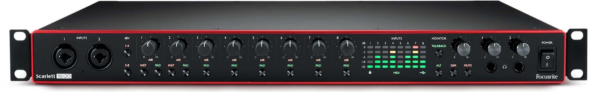Interface de audio usb Focusrite Scarlett 18i20 G3