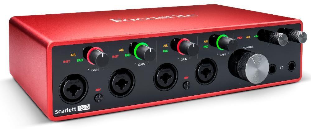 Interface de audio usb Focusrite Scarlett 18I8 G3