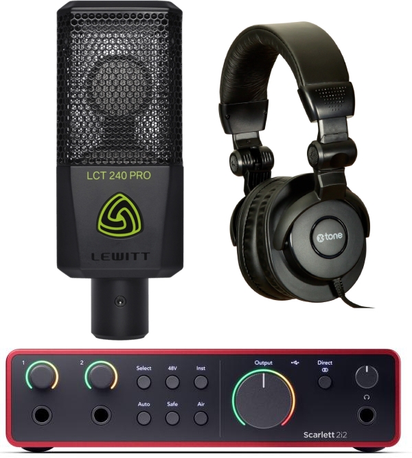 Focusrite Scarlett 2i2 G4  + Lct 240 Pro Bk + X-hp1 - Pack Home Estudio - Main picture
