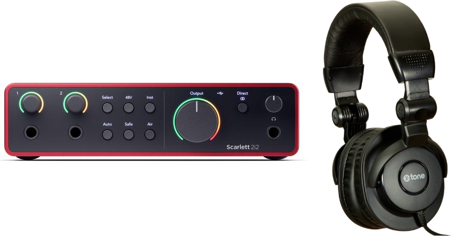 Focusrite Scarlett 2i2 G4  + X-hp1 - Interface de audio USB - Main picture