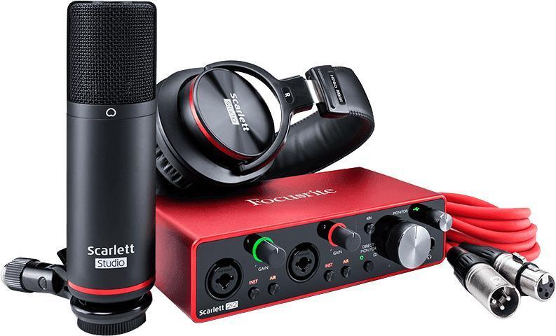 Pack home estudio Focusrite Scarlett 3 2i2 Studio