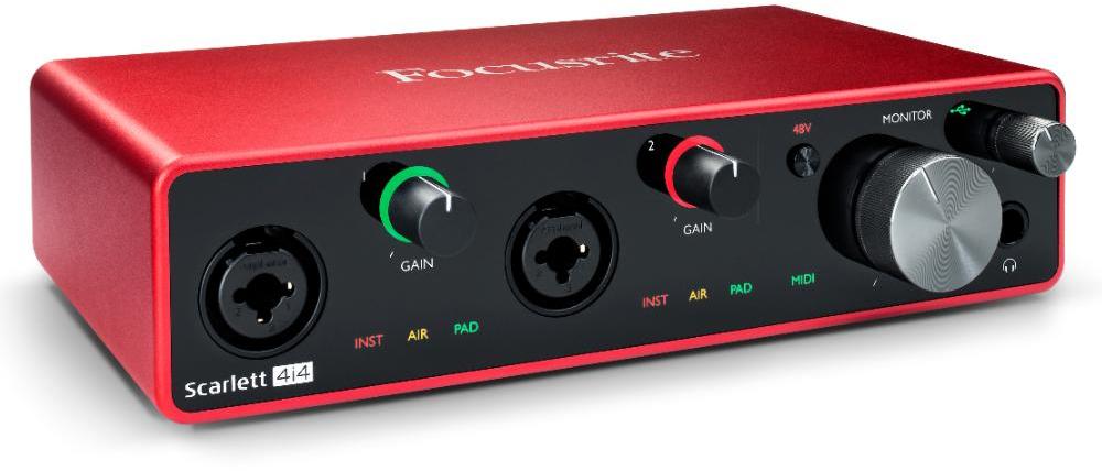 Interface de audio usb Focusrite Scarlett 4I4 G3
