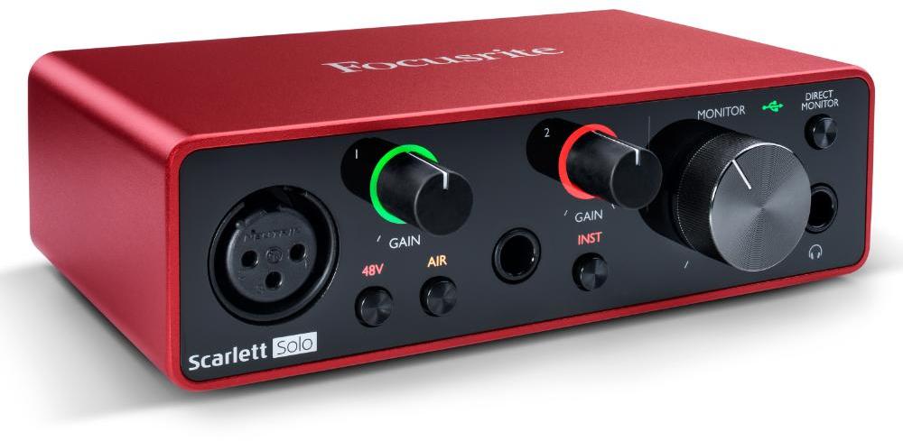 Interface de audio usb Focusrite Scarlett Solo G3