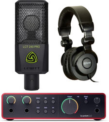 Pack home estudio Focusrite SCARLETT 2i2 G4  + Lct 240 Pro Bk + X-HP1