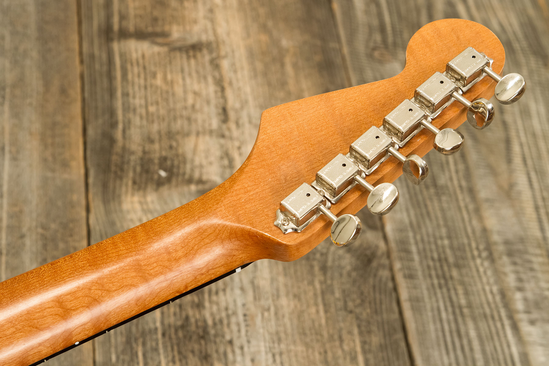 Folreden Guitars Custom Order Strat 3s Trem Rw #090815 - Relic Golden Yellow Sparkle - Guitarra eléctrica con forma de str. - Variation 10