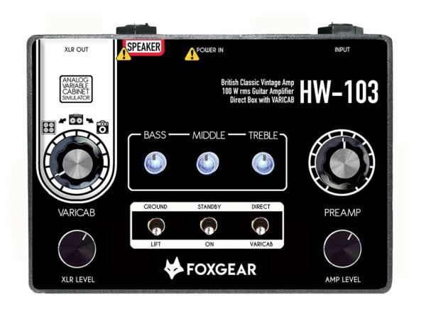 Cabezal para guitarra eléctrica Foxgear HW-103 Miniamp