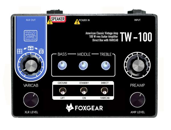 Cabezal para guitarra eléctrica Foxgear TW-100 Miniamp