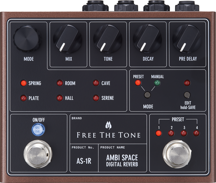 Free The Tone Ambi Space As-1r Digital Reverb - Pedal de reverb / delay / eco - Main picture