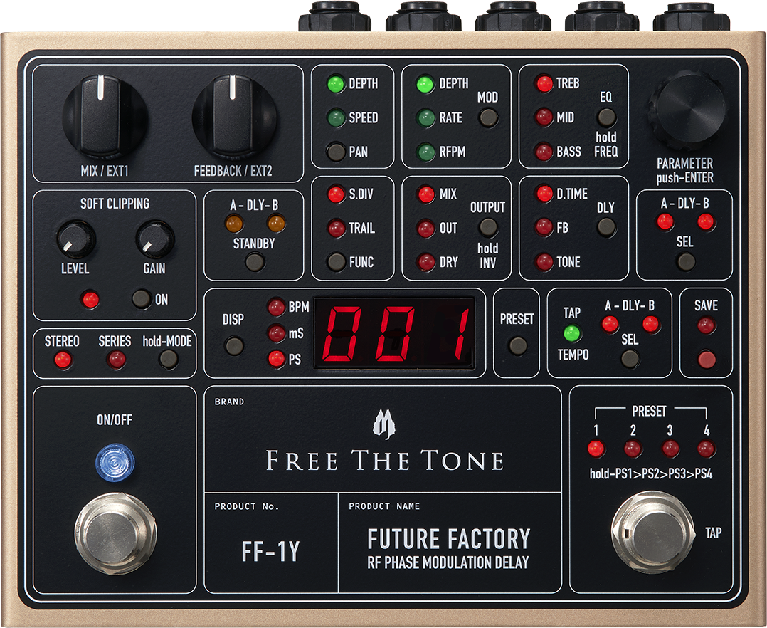 Free The Tone Future Factory Digital Delay - Pedal de reverb / delay / eco - Main picture