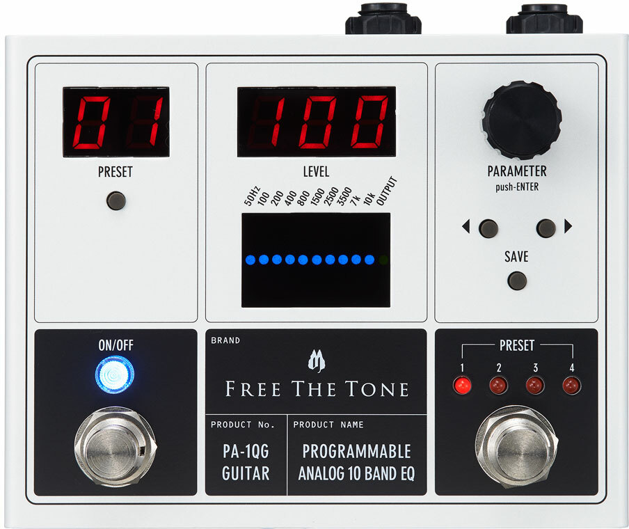Free The Tone Pa-1qg Programmable Analog 10 Band Eq - Pedal ecualizador / enhancer - Main picture