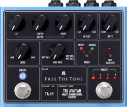 Pedal de chorus / flanger / phaser / modulación / trémolo Free the tone Tri Avatar