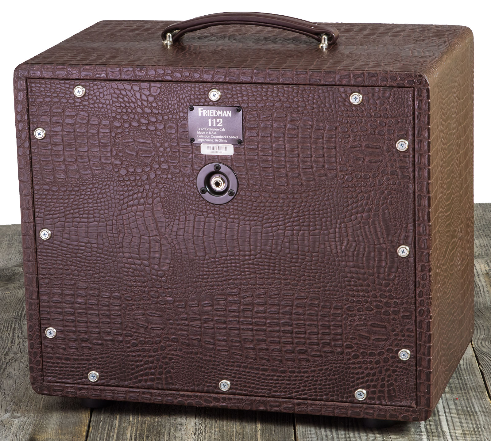 Friedman Amplification 112 Small Close Back Guitar Cab 1x12 Celestion G12m Creamback 65w 16-ohms Brown Gator Tolex - Cabina amplificador para guitarra