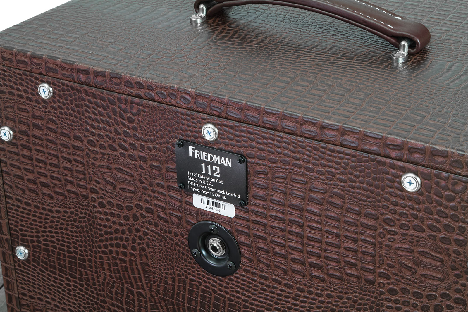 Friedman Amplification 112 Small Close Back Guitar Cab 1x12 Celestion G12m Creamback 65w 16-ohms Brown Gator Tolex - Cabina amplificador para guitarra