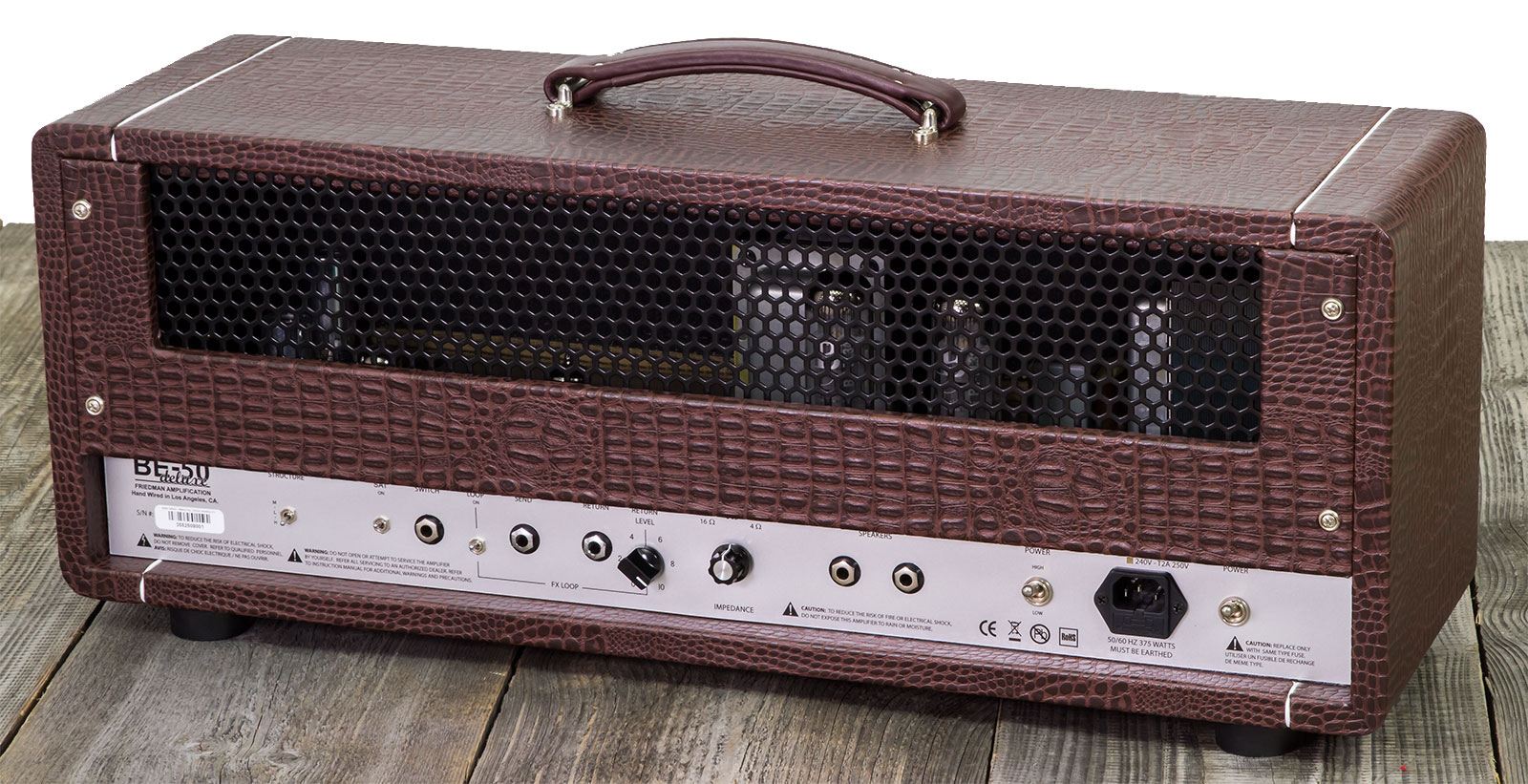 Friedman Amplification Be50 Deluxe Head 25/50w El34 Brown Gator Tolex - Cabezal para guitarra eléctrica - Variation 6