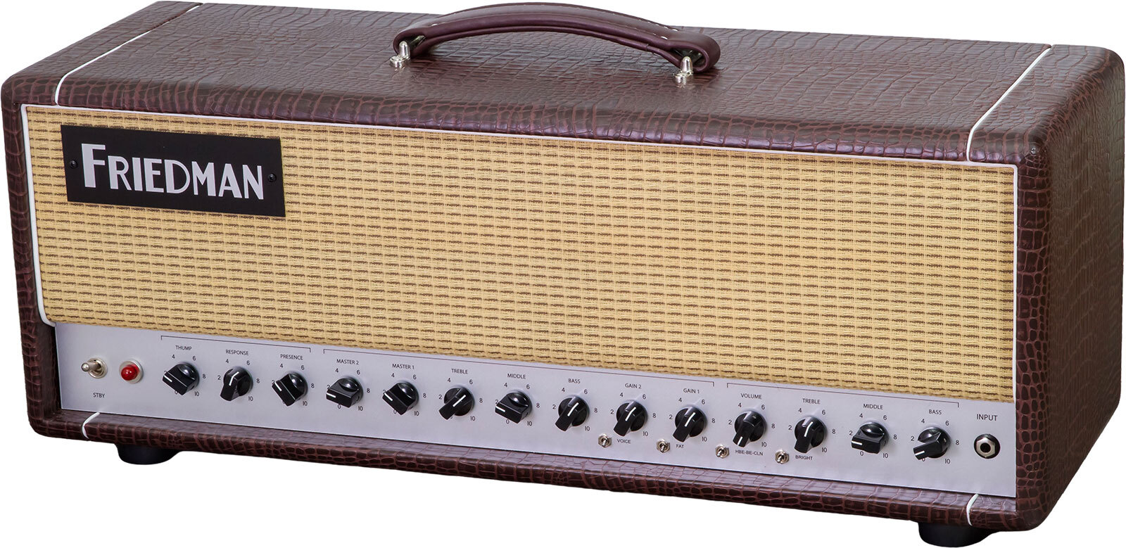Friedman Amplification Be50 Deluxe Head 25/50w El34 Brown Gator Tolex - Cabezal para guitarra eléctrica - Main picture