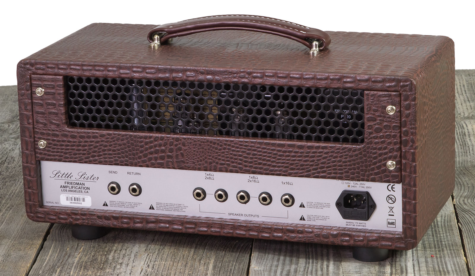 Friedman Amplification Little Sister Head 20w El84 Brown Gator Tolex - Cabezal para guitarra eléctrica - Variation 1