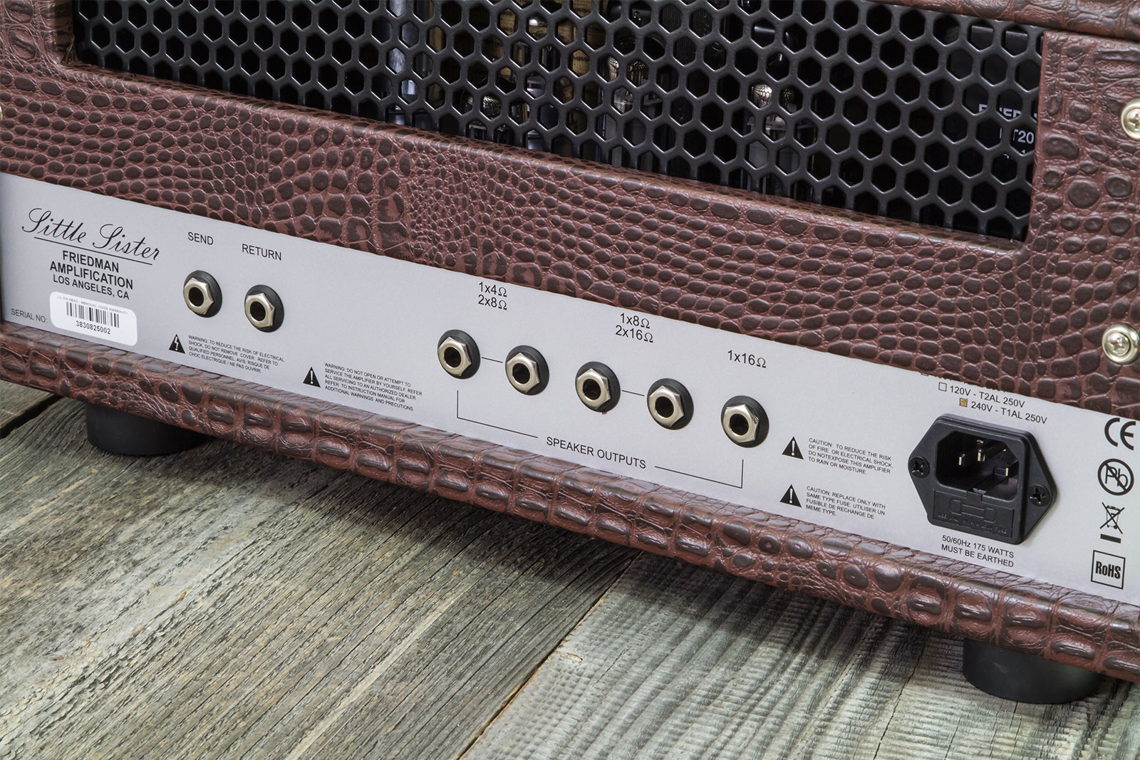 Friedman Amplification Little Sister Head 20w El84 Brown Gator Tolex - Cabezal para guitarra eléctrica - Variation 3