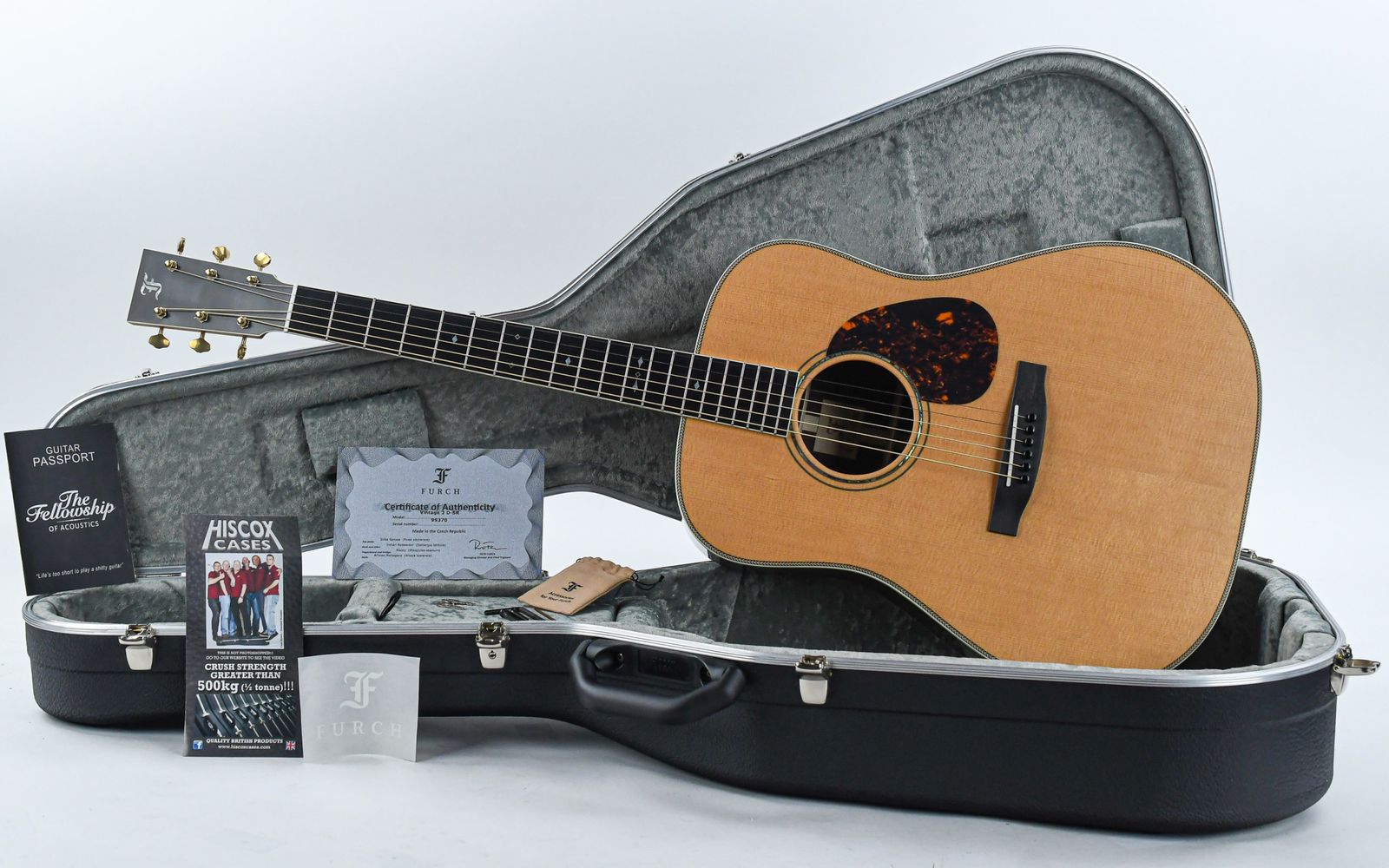 Furch Vintage 2 Sr A D Dreadnought Epicea Palissandre Eb - Full-pore Vintage Natural - Guitarra folk - Variation 6
