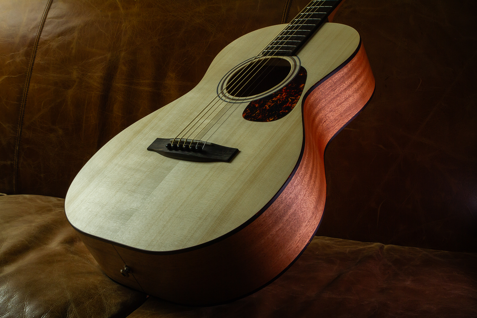 Furch Vintage Pure Em A Ooms Grand Concert Shsc Epicea Acajou Eb - Natural Open-pore - Guitarra folk - Variation 3