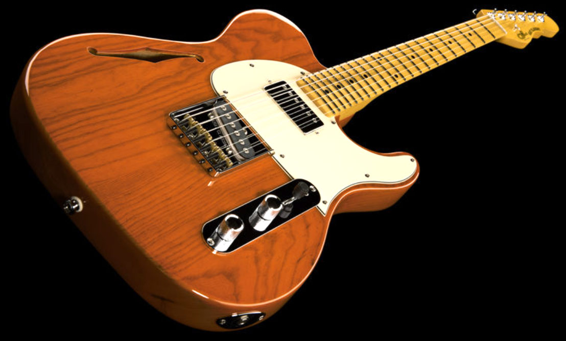 G&l Asat Classic Bluesboy Semi-hollow Tribute Hs Ht Mn - Clear Orange - Guitarra eléctrica semi caja - Variation 1
