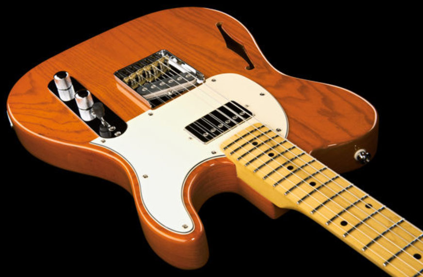 G&l Asat Classic Bluesboy Semi-hollow Tribute Hs Ht Mn - Clear Orange - Guitarra eléctrica semi caja - Variation 2