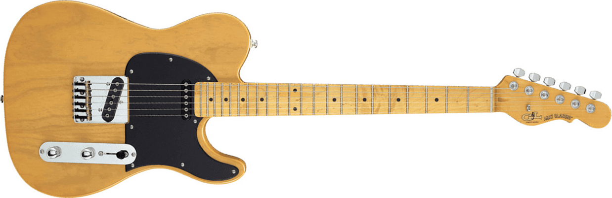 G&l Asat Classic Tribute Mn - Butterscotch Blonde - Guitarra eléctrica con forma de tel - Main picture