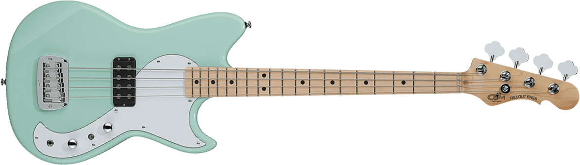 G&l Fallout Shortscale Bass Tribute Mn - Surf Green - Bajo eléctrico de cuerpo sólido - Main picture