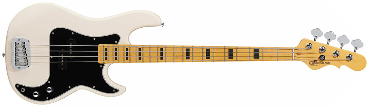 G&l Lb-100 Tribute Mn - Olympic White - Bajo eléctrico de cuerpo sólido - Main picture