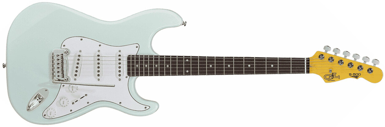 G&l S-500 Tribute Sss Trem Bc - Sonic Blue - Guitarra eléctrica con forma de str. - Main picture