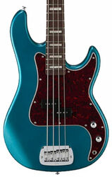 Bajo eléctrico de cuerpo sólido G&l Tribute LB 100 (RW) - Emerald blue metallic