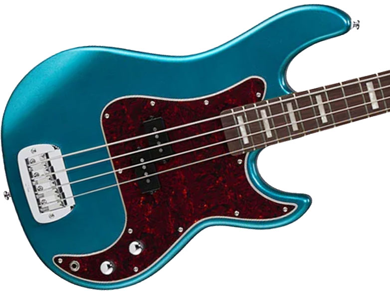 G&l Lb100 Tribute Rw - Emerald Blue Metallic - Bajo eléctrico de cuerpo sólido - Variation 1