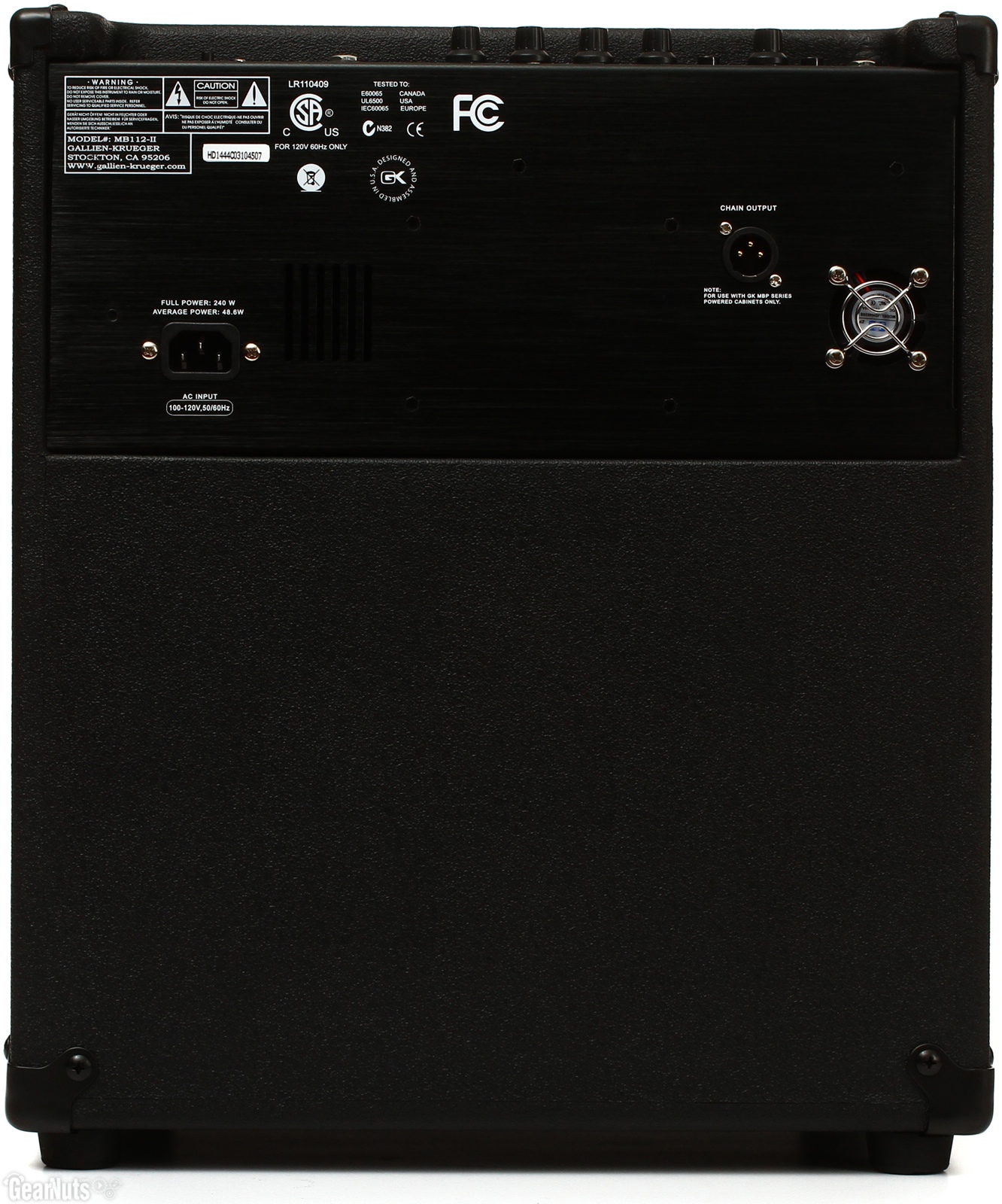 Gallien Krueger Mb 112 Ii 200w 1x12 Black - Combo amplificador para bajo - Variation 2