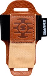 Leather pouch light Brown for wireless pocket transmitter