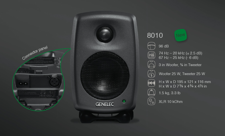 Genelec 8010ap - La PiÈce - Monitor de estudio activo - Variation 5