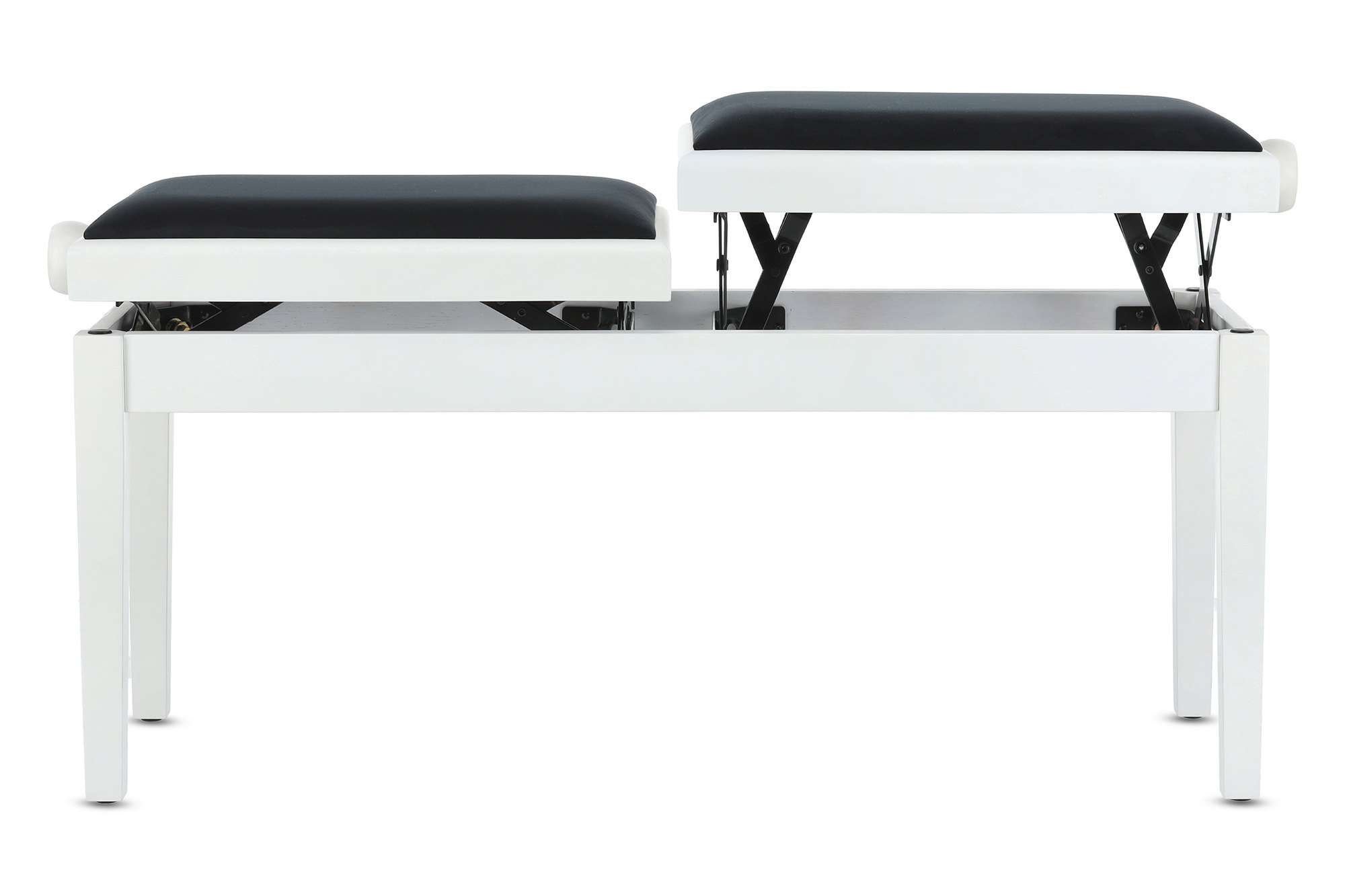 Gewa Banquette Piano Deluxe Double Blanc Mat - Bancos para teclado - Variation 6
